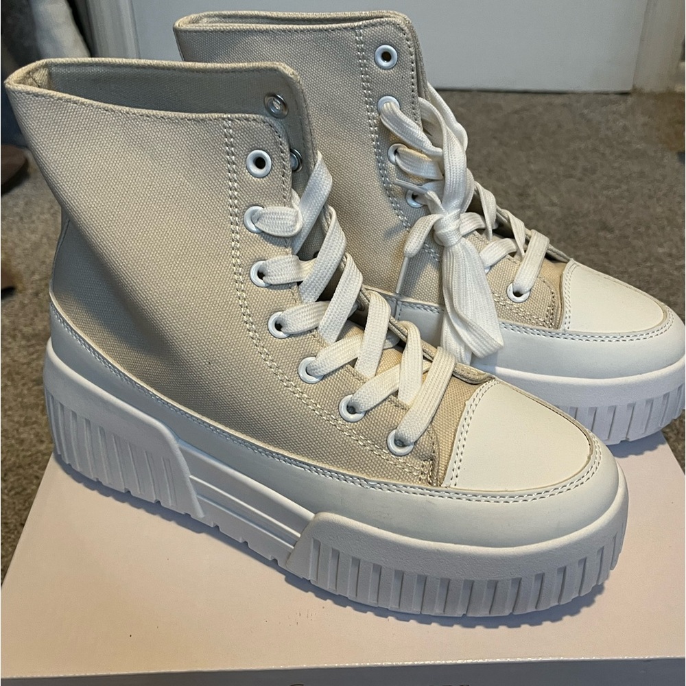 Platform Sneaker - Beige size 38 (fits like 7.5)